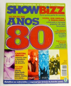 Capa da revista Showbizz - De volta aos anos 80